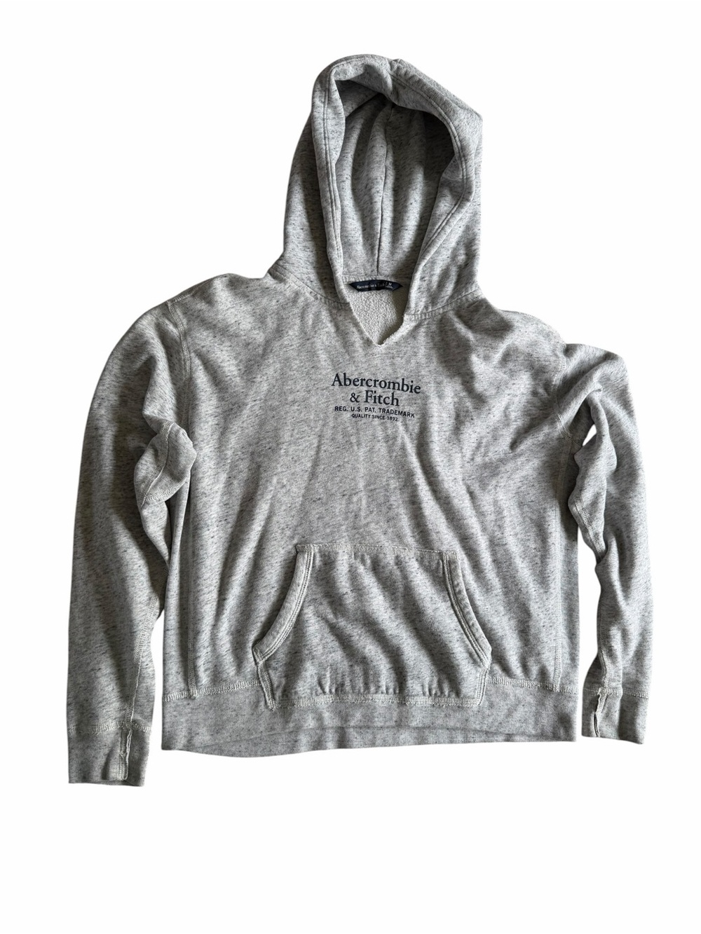 🌟Abercrombie & Fitch Heather Gray Pullover Hoodie